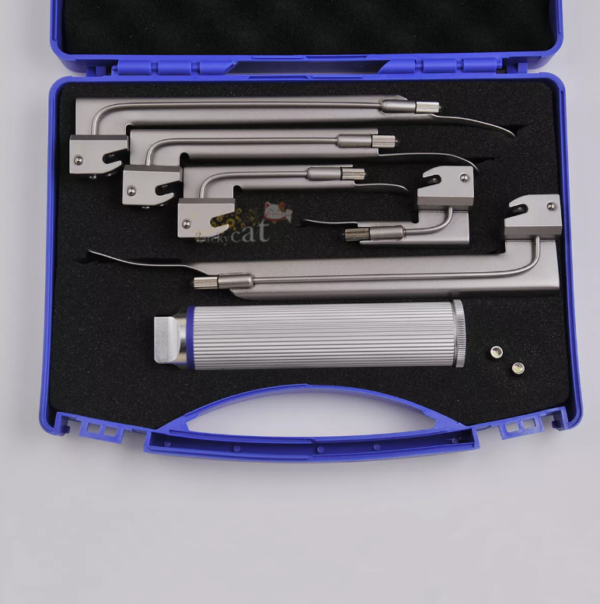 Laryngoscope Reusable Flexible Fiber Optical Metal Light For Veterinary
