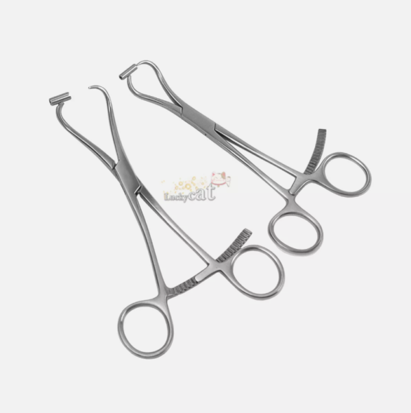 Pointed Reduction Forceps with Guide Hole Kirschner wire needle Orthopedic
