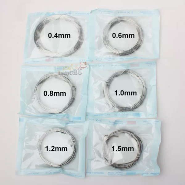 Orthopedic Wires Stainless Steel Cerclage Wire 0.4-1.5mm Veterinary Instrumentsl