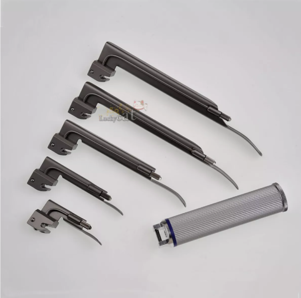 Laryngoscope Reusable Flexible Fiber Optical Metal Light For Veterinary - Image 4