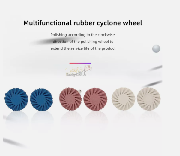 Dental Rubber Polisher Composite Resin Polishing Disc Kit Diamond System RA 14mm - Image 3