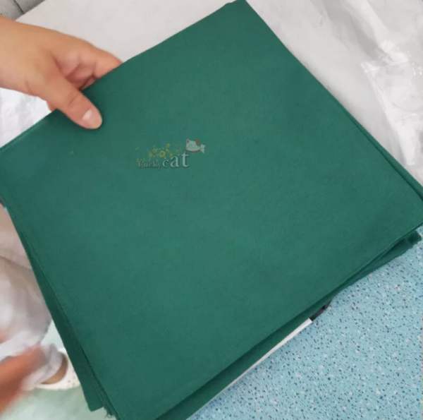 Surgical Cloth Hole Towel Cotton Green Cloth High Temperature Disinfection