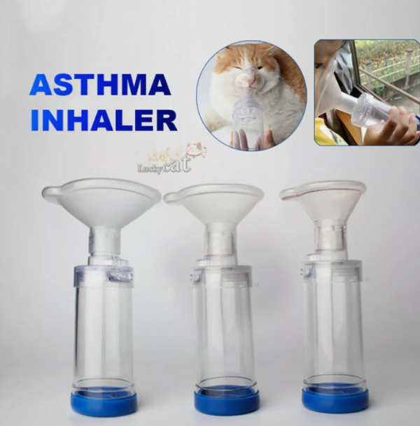 Asthma Inhaler Spacer Devices Aerosol Chamber for Children Animals