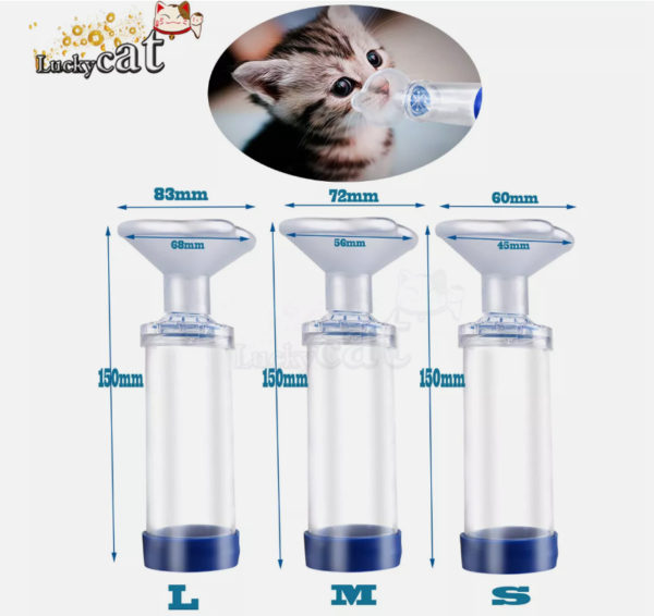 Asthma Inhaler Spacer Devices Aerosol Chamber for Children Animals - Image 4