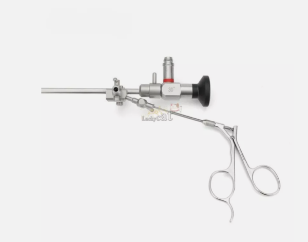 Medical Veterinary Rigid Endoscope Set with Surgical Sheath Obturator and Forcep