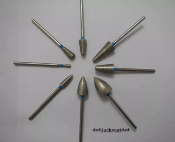 20pcs Dental Lab Assorted Diamond Burs Millers Tooth Drill Jewelers 2.35mm - Image 2