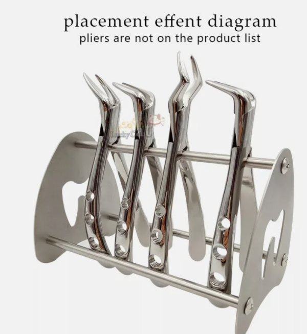 Dental Orthodontic Pliers Forceps Tooth extraction tongs Tooth place rack - Image 5