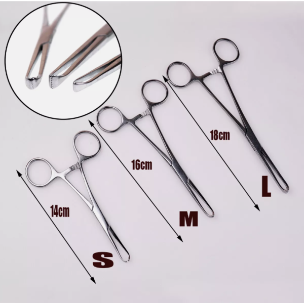 Pet Orthopedic Surgical Instruments Tissue Forceps Cervical Uterine Forceps