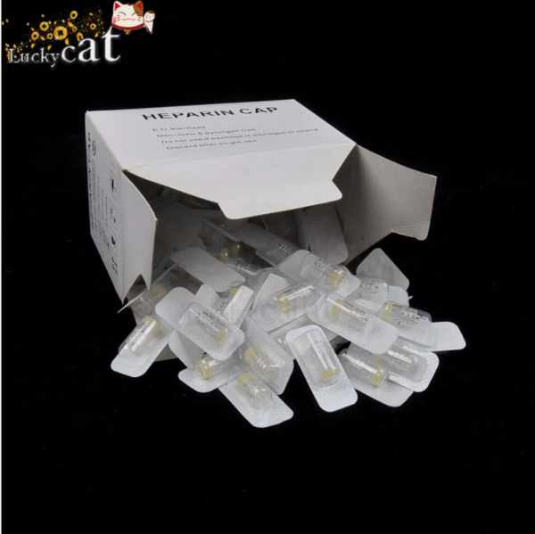 IV Disposable Cannula Heparin Caps for Dog Cat Heparin Cap Veterinary Supplies - Image 2