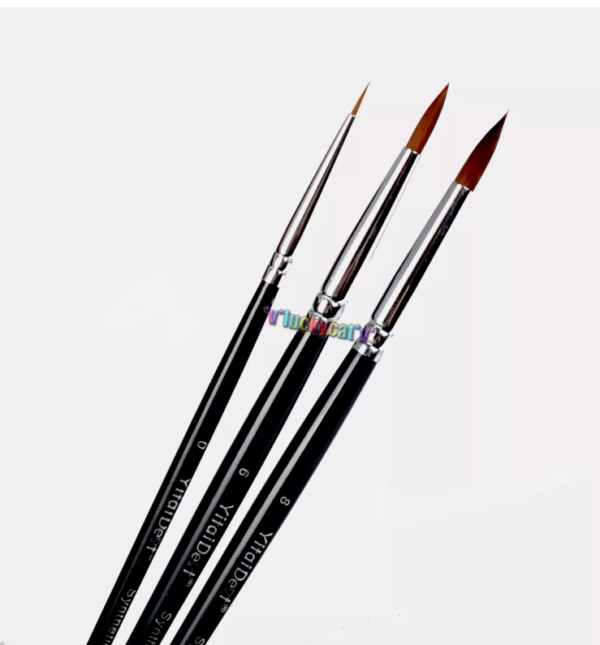 3Pcs Dental Porcelain Brush Pen 0，6，8# Dental Lab Equipment - Image 2