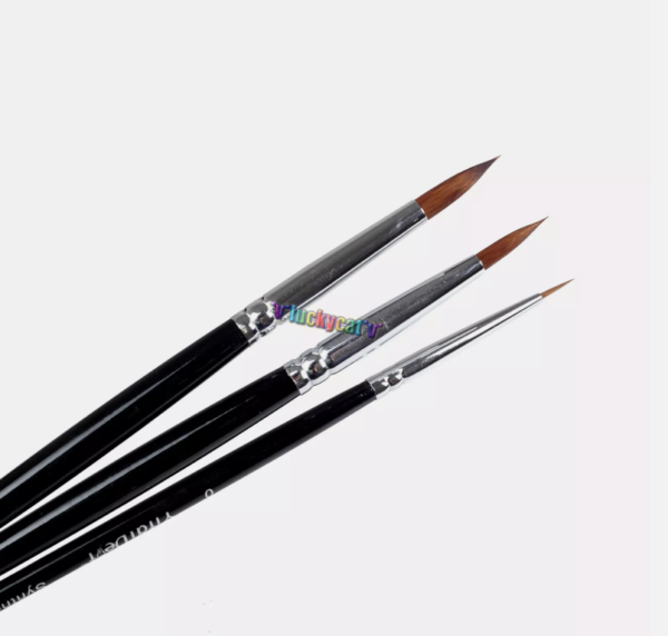 3Pcs Dental Porcelain Brush Pen 0，6，8# Dental Lab Equipment