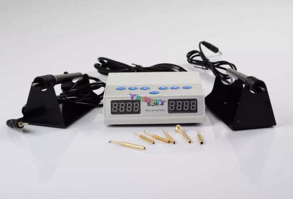6Pcs Dental Lab Digital Electric Wax Carver Knife Double Carving Pen Pencil