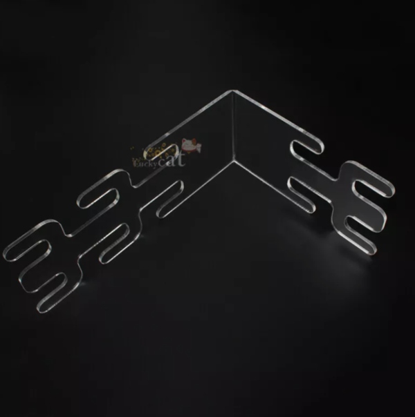 Support Acrylic Bracket for Corrugated Tube Holder Veterinary Equipment - Image 3
