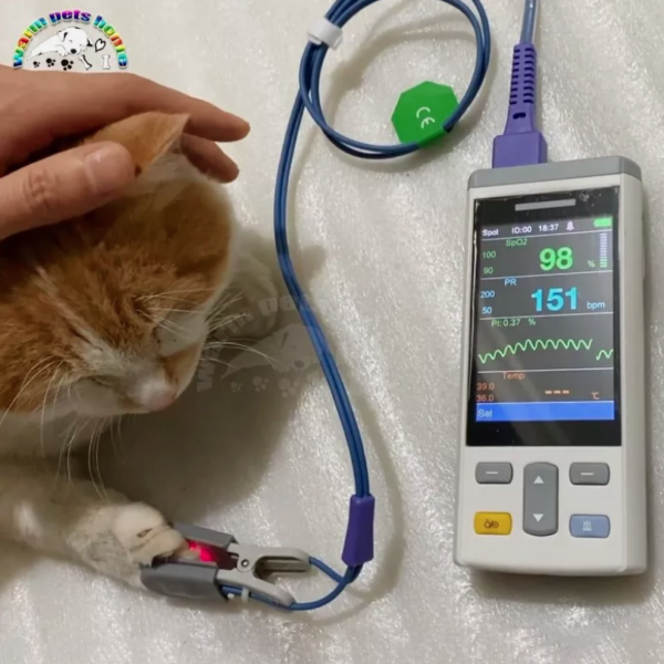 3.5” Handheld Vet Oximeter Monitor for Dogs Cats SPO2/TEMP Function Veterinary - Image 6