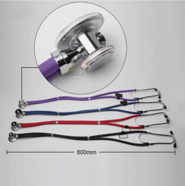 Stethoscope Phonendoscope Double Head Colorful Multifunctional Veterinary Tools - Image 2