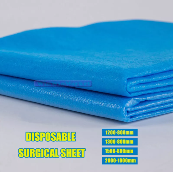 Non-woven Sterile Hole Sheet Disposable Surgical Sheet Blue Surgical Drapes