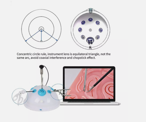 Laparoscopy Trainer Simulator Endoscope Trainer BoxLaparoscopic Training Box - Image 3