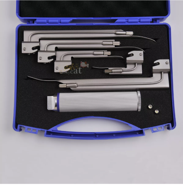 Laryngoscope Reusable Flexible Fiber Optical Metal Light For Veterinary