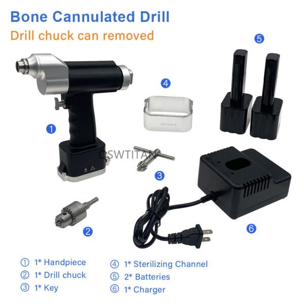 Orthopedic Medical Drill Electric Bone Drill Cannulated Bone Drill - Image 2