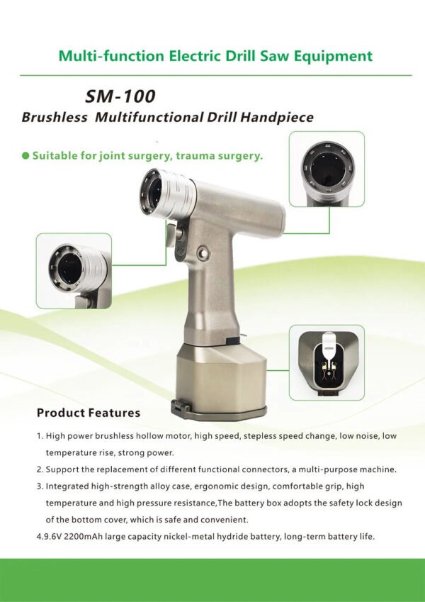 Multifunctional Orthopedic Power Bone Drill saw Attachment Orthopedic Instrument - Image 3