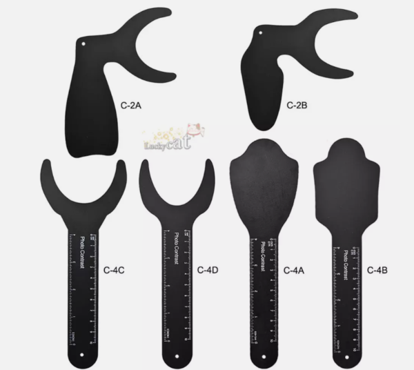 Dental Orthodontic Background Image Contrast Board with Scale Mark Autoclavable