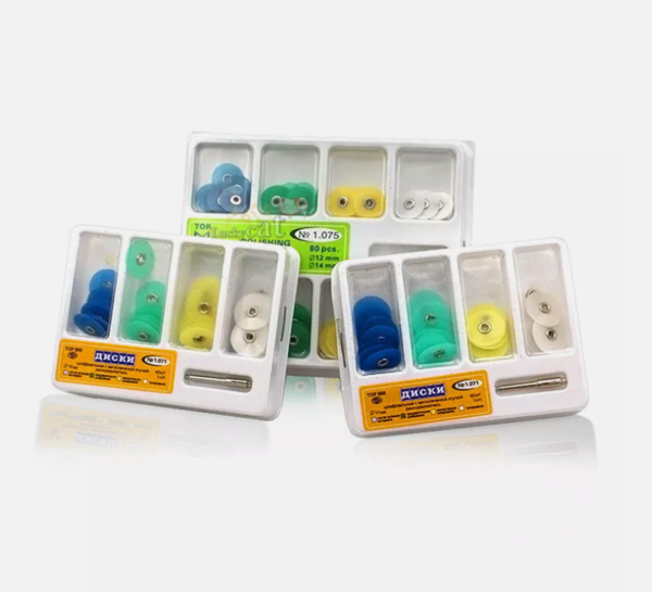 Dental Polishing Discs Gross Reduction Contouring Mandrel Stripes Set Product