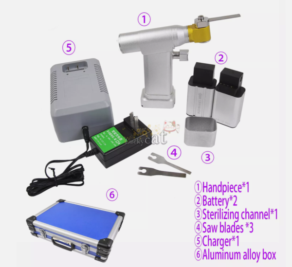 Orthopedics Electric saw MIni Bone Hand Saw Veterinary Sagittal Oscillating Saw - Image 3