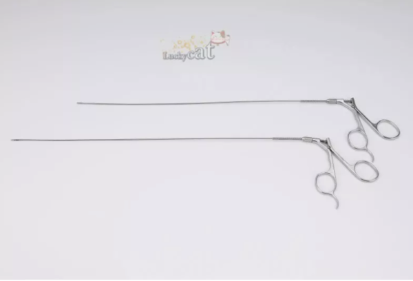 Medical Veterinary Rigid Endoscope Set with Surgical Sheath Obturator and Forcep - Image 4